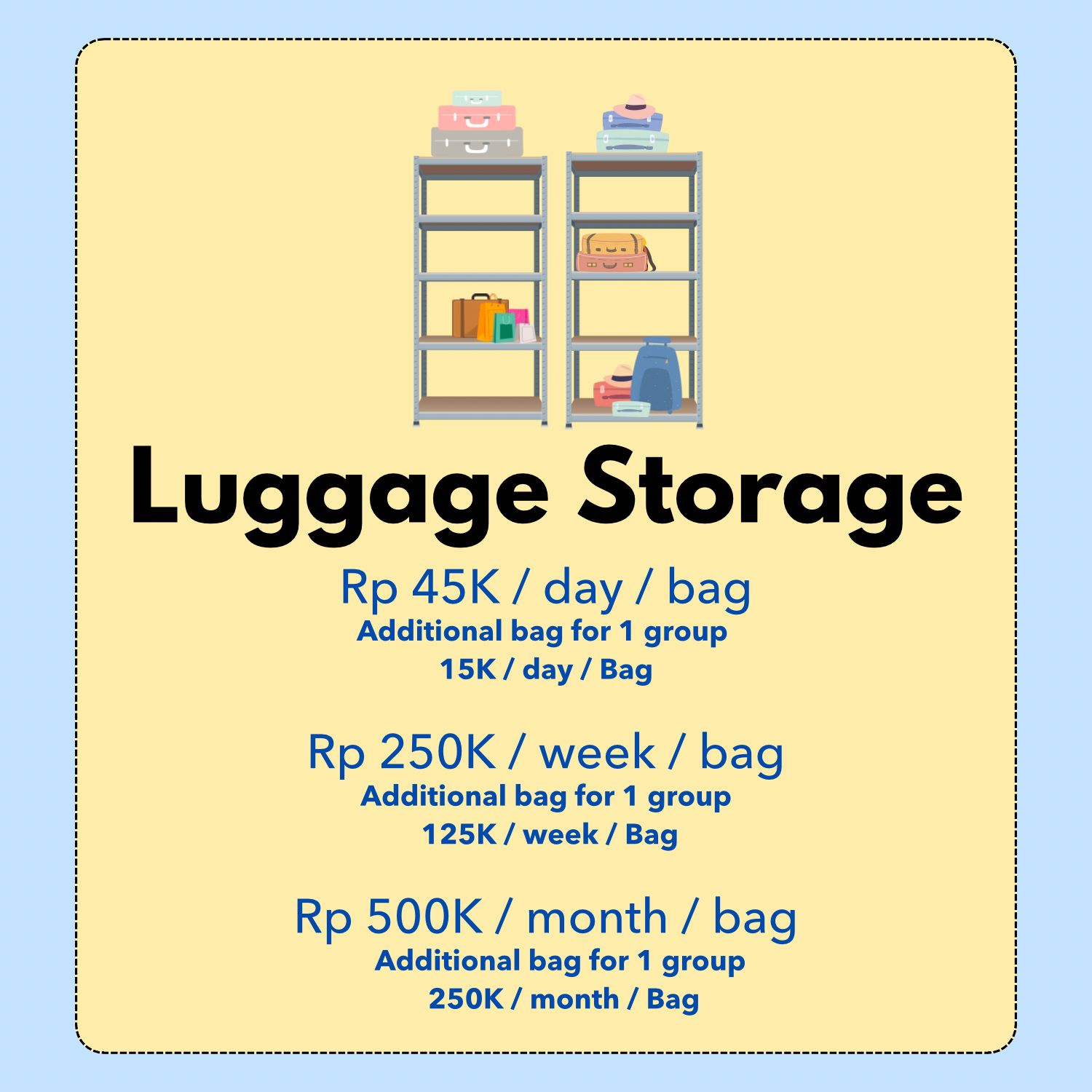 LUGGAGE STORAGE E21